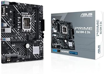 ASUS PRIME H610M-E D4 Intel LGA 1700 MICRO ATX DDR4 לוח האם