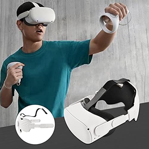 רצועות ראש מתכווננות של NMSL עבור אוזניות Oculus Quest 2 Elite VR, החלפת סרט מגן נוח לרצועת