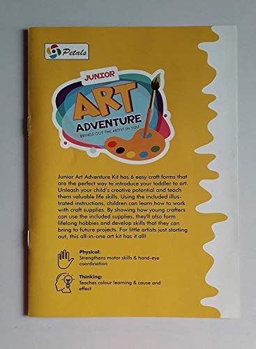 ערכת אמנות ומלאכה של לודסטון 6 ב 1 DIY לילדים - ציור וציור אצבעות, אמנות רקמות, אמנות בולים, ציור מכה, צלחות