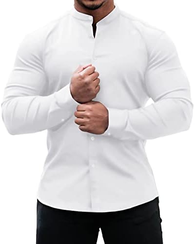 חולצות T לגברים חולצת טריקו רופפת מוצקה שרוולים ארוכים חולצה עגול