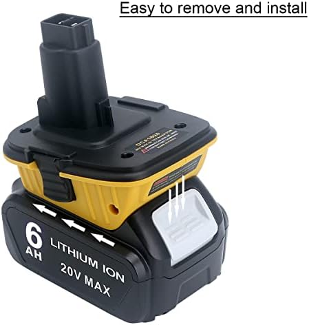 מתאם סוללות Biswaye V8 התואם לסוללה של Dewalt 20V להחלפה לסוללה של דייסון V8 SV10 215681, החלפת מתאם