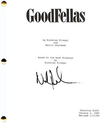 ניק ניקולס פילג'י חתום על חתימה גודפלאס תסריט סרט מלא - מחבר ותסריטאות Wiseguy, בבימויו של מרטין