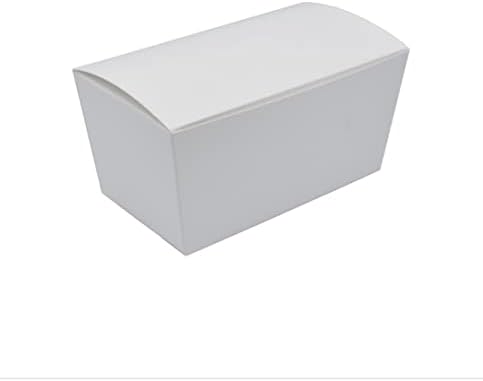 קרטון קראפט מצופה חימר פרימיום לבן ללא נעילת חלונות קופסת מאפייה פינתית, 9 אורך על 5 רוחב על 4 גובה (מארז