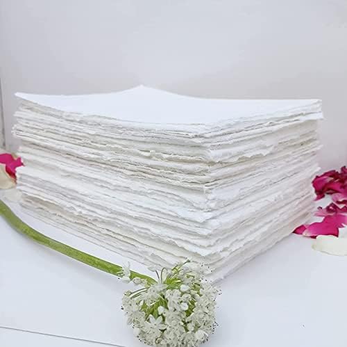 נייר Deckle Papers® 4x9 מלאי כרטיס הזמנה לחתונה, נייר נייר בעבודת יד, נייר כותנה, נייר חתונה, נייר