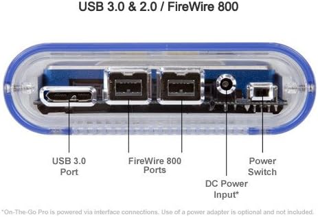 OWC 4.0TB SSD כספית פתרון אחסון נייד, Firewire 800 ו- USB 3.0