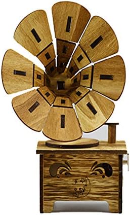 N / C דגם פונוגרף עץ יצירתי, קופסת מוזיקה מושלמת, רטרו, אביזרי קופסאות מוסיקה מתאימים לסלון, חדר