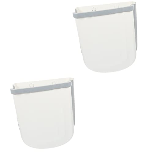 2 יחידות מתקפל אשפה יכול מתקפל אשפה יכול קטן אשפה פחיות פסולת נייר סל אשפה פחיות ארון דלת אשפה