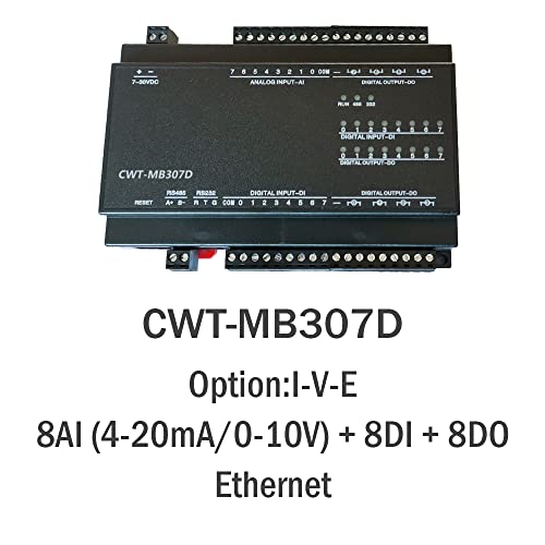 CWT-MB307D 8AI+8DI+8DO Ethernet Modbus TCP IO מודול רכישה