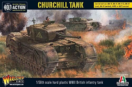 בורג פעולה צ ' רצ ' יל חיל הרגלים טנק 1:56 מלחמת העולם השנייה צבאי משחקי מלחמה פלסטיק דגם קיט