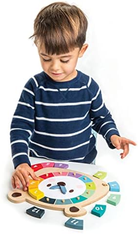 צעצועים עלים רכים - 12 מחשבים נושאים שעון צבעים, זמן למידה מוקדם, צעצוע שעון למידה חינוכית - שעון
