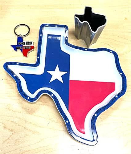 חבילת חבילות בידור בצורת טקסס בצורת מדינת טקסס - צילום מתכת בצורת מלמין בצורת טקסס