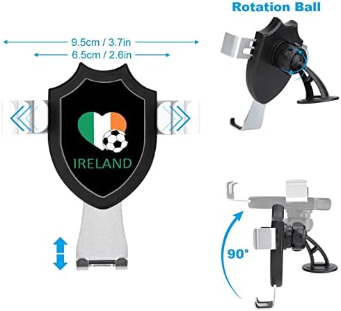 אהבה טלפון כדורגל של אירלנד לרכב לרכב אוניברסלי מחזיק טלפון סלולרי לוח מחוונים