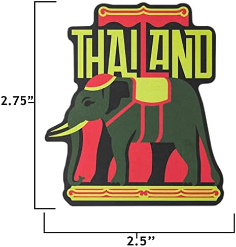 מדבקה של Vagabond Heart Thailand - ויניל תאילנדי עמיד למזג אוויר - מדבקות פילים