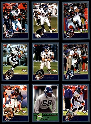2003 Topps Denver Broncos כמעט שלם צוות צוות דנוור ברונקוס NM/MT Broncos