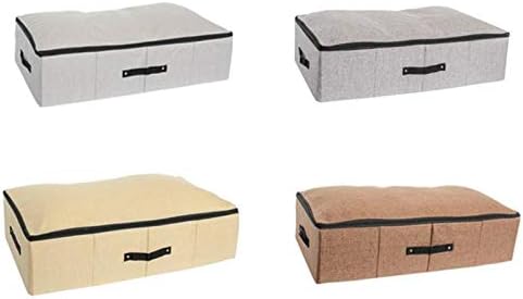 Anncus מתחת לשקיות אחסון מיטה קופסת מארגן אחסון נעליים עם מכסים שמיכות מיכל מארגן בד - מיכלים -