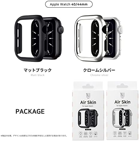 TF7 TF07MB44 Apple Watch Case Hard, עור אוויר עבור Apple Watch, כיסוי מגן, אטום הלם, קל להתקנה, שחור מט, סדרה