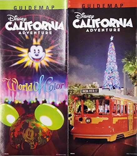 דיסנילנד פרק סט של 8 מפת מדריכי טיולים שמציעה קליפורניה הרפתקאות העולם של צבע מכוניות לנד ג ' וג ' ו של קרקס לשחק