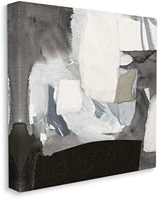 סטופל תעשיות חסום מופשט צורות גיאומטרי משיכות צבע קולאז ' בד קיר אמנות, עיצוב על ידי ויקטוריה בארנס