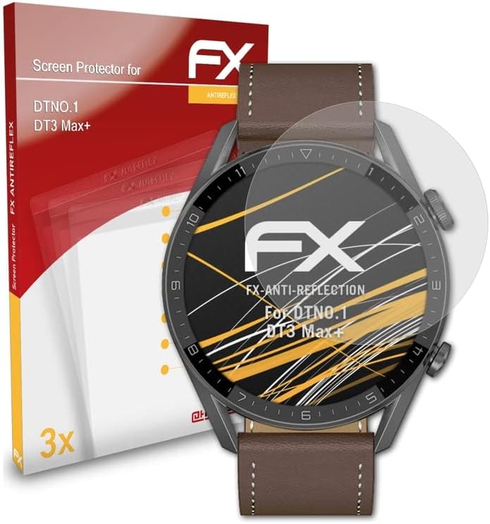 מגן מסך Atfolix התואם ל- DTNO.1 DT3 MAX+ סרט הגנה על מסך, סרט מגן אנטי-רפלקטיבי וסופג זעזוע FX