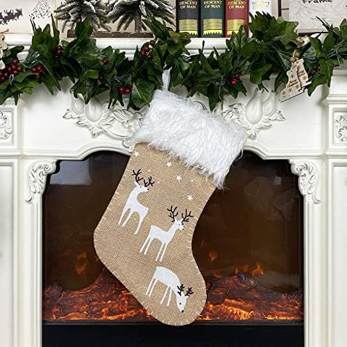מתנות גרב עיצוב סנטה לחג המולד קישוט לחג המולד שלג עץ גרב עיצוב הבית קישוט כדור קריסטל
