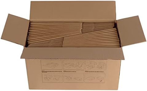 הורלימר 9 על 6 על 3 אינץ ' קופסאות משלוח סט של 25, קופסת קרטון גלי חומה ספרות מיילר