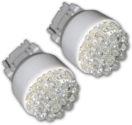 TuningPros LED-3156-W19 3156 נורות LED, 19 סט 2-PC לבן LED