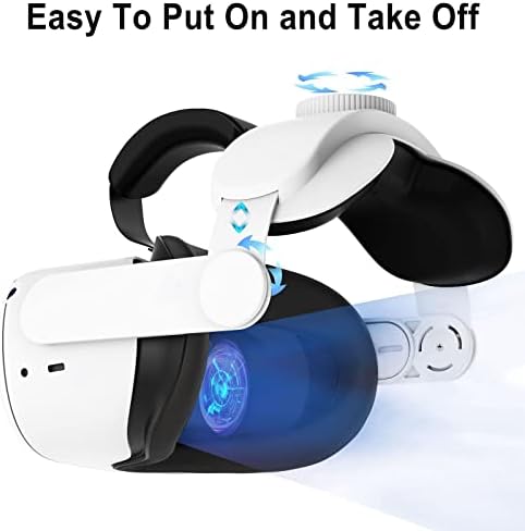 通用 רצועת ראש ראש עמידה וקל משקל תואמת לרצועת אוזניות Oculus Quest 2 VR רצועת אוזניות נוחה מגע רך רצועה