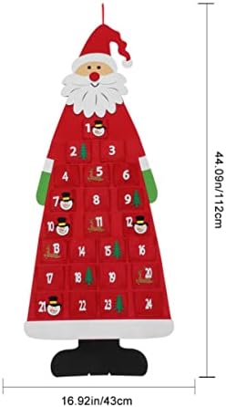 3 יחידות אדום קישוט אדוונט הרגיש בית לקיר עץ שנה ימים חדש חג המולד צורת קישוטי תליית קישוט קטיפה דקור ספירה