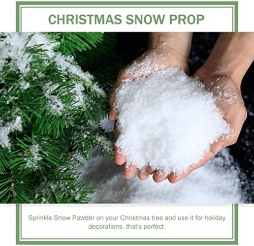 1 סט חג המולד מלאכותי שלג אבקה יבש פלסטיק פתיתי שלג עבור חג המולד המפלגה בית תפאורה חג המולד שלג קישוטים