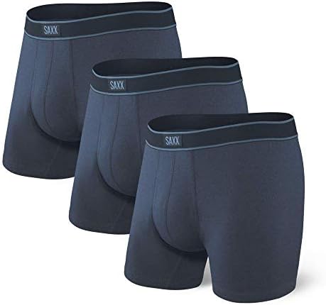 תחתונים לגברים של Saxx - תקצירי בוקסר של יום -יום עם תמיכה בכיס מובנה - חבילה של 3, תחתונים לגברים