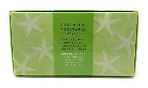 חברת גריניץ ' ביי טריידינג. לוקסוס ירקות סבון, 12.9 אונקיה, טרי ים מינרלים, 3 חבילה