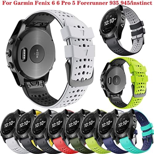 KFAA 22 ממ QuickFit Watchband for Garmin Fenix ​​7 6 6pro 5 5plus silicone להקת גישה S60 S62 Forerunner