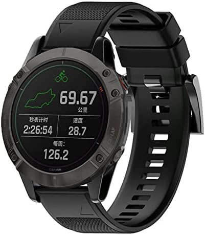 Kavju Sport Silicone Watchband רצועת כף היד עבור Garmin Fenix ​​7 7x 6x 6 Pro 5x 5 Plus 3HR 22 26 ממ Easyfit