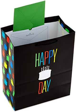 סימן היכר 13 גדול יום הולדת שקיות עם רקמות ילדים, מבוגרים מתנה לעטוף, שחור, ניאון ורוד, ירוק, כחול