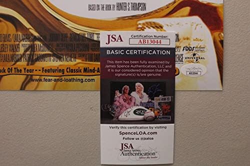 ג'וני דפ חתם על חתימה 12x18 פוסטר צילום f/ ג'יימס ספנס אימות JSA אימות - סיוט ברחוב אלם, מחלקה,