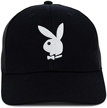 Playboy Black Tux Trucker כובע Snapback מתכוונן