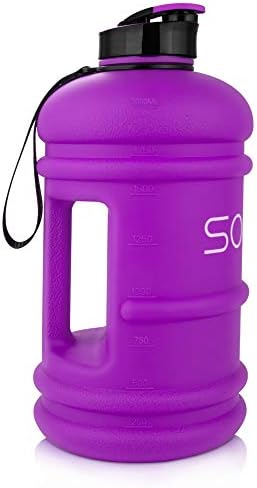 Socoo 2.2 ליטר חצי ליטר בקבוק מים עמיד דליפה BPA אימון חינם בקבוק מים קנק