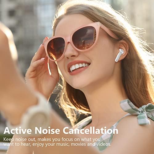 HisoOS אוזניות אלחוטיות Bluetooth פעיל רעש פעיל אוזניות ניצני אוזניים אלחוטיות