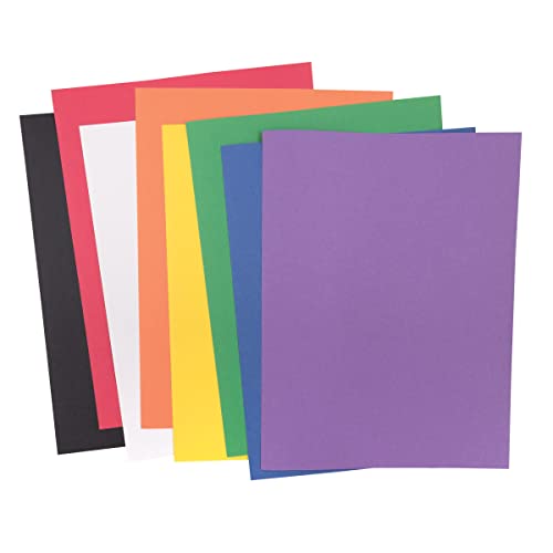 כרית נייר בנייה בינונית במשקל בינוני, 8 צבעים שונים, 9 x 12, 48 גיליונות