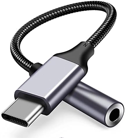 מתאם אוזניות USB C עד 3.5 ממ עבור Samsung S23 S22 Ultra S21 S20 Fe Galaxy A53 5G, DAC CHIP USB C מתאם