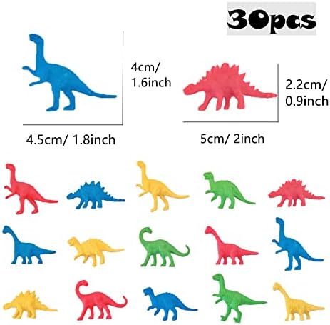 30 יח 'ביצי פסחא מלאות ב -30 צעצועי דינוזאור, 2.4x1.7 אינץ