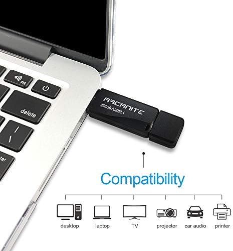 Arcanite 256GB USB 3.1 כונן הבזק - מהירויות קריאה אופטימליות עד 400 מגהבייט/שניות, כתיבה מהירויות