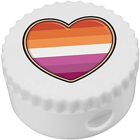 Azeeda 'Lesbian Pride Flagee Heart' מחדד עיפרון קומפקטי