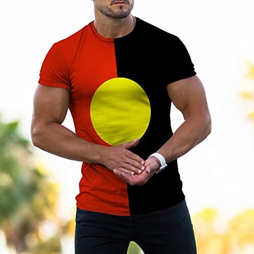 חולצות טריקו פטריוטיות של Beuu Mens, רטרו ארהב דגל ארהב טיזים אתניים מופיעים אימון שרוול קצר של שרוול קצר