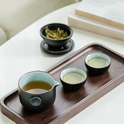 קומקומי קומקטים מודרניים קרמיקה עם 2 כוסות תה חרסינה ערכות תה גאיוואן ערכות תה ניידות מערכות תה משקה קומקום