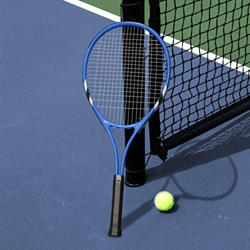 טניס מחבטי 2 שחקנים פנאי למתחילים ,מראש מתוח 27 אינץ אור למבוגרים מחבט סט לנשים גברים עם כדורי טניס,סיכות