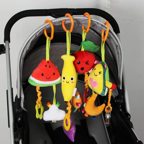 כרית נסיעות לתינוק Kakiblin כרית ועגלה תלויה צעצוע למושב רכב, כיסא, טיולים שנקבעו לתינוקות ופעוט