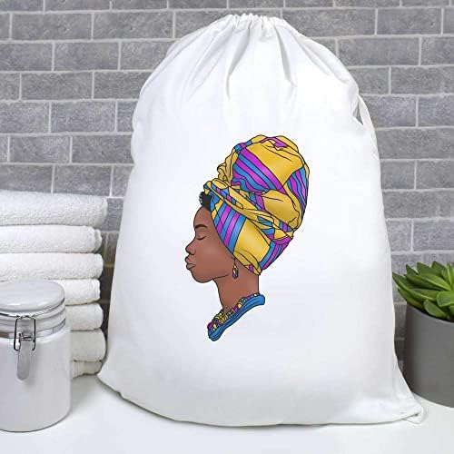 'אישה אפריקאית' כביסה/כביסה / אחסון תיק