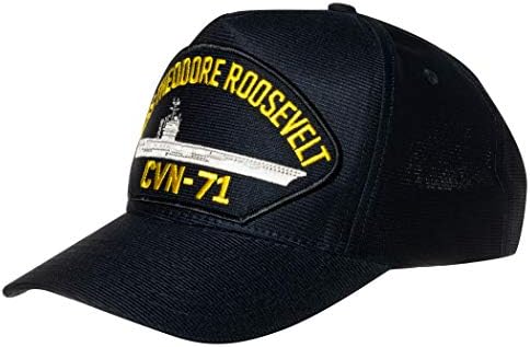 ארצות הברית חיל הים תיאודור רוזוולט-71 נושאת מטוסים ספינה סמל תיקון כובע חיל הים כחול בייסבול כובע