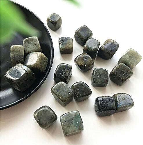 Shitou2231 100 גרם קוביית לברדוריט טבעית אבן אפור אבן ירח חצץ סלע אבני קריסטל אבנים טבעיות ומינרלים אבני ריפוי